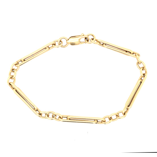 Pre Owned 9ct Tromebone Link Bracelet ZV854